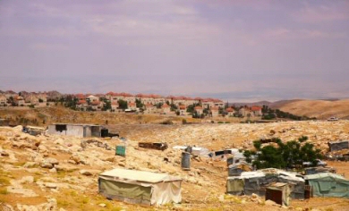 A Palestinian Bedouin encampment (archive image from UNRW)