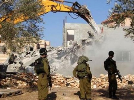 Home demolition near Nablus