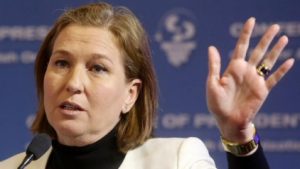 Livni Calls for Referendum over Two-state Solution