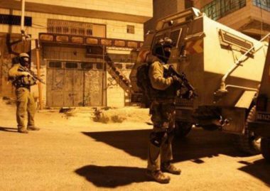 Israeli troops invading Palestinian town (PCHR image)