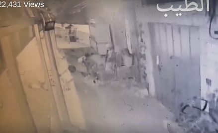 Image from surveillance video showing soldiers killing Yassin