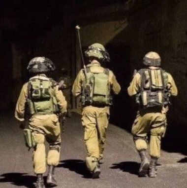 Israeli troops in a night raid (archive image)