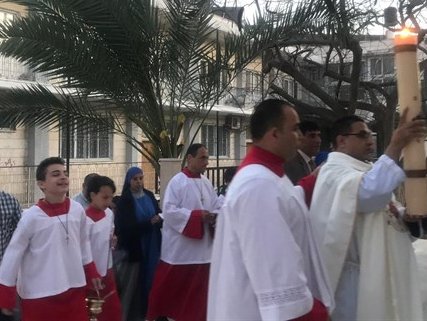 Christians in Gaza celebrate Easter (image from Ma'an)