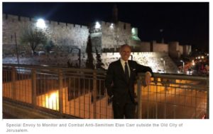 Anti-Semitism Envoy Elan Carr Puts Israel (Not Jews) Front And Center