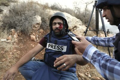 Israeli attack on journalist in Gaza (archive image)a