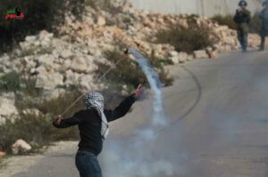 Several Palestinians Suffer from Tear Gas at Weekly Kufur Qaddoum March