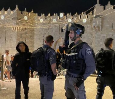 Archive - Israeli soldiers at Bab al-Amoud