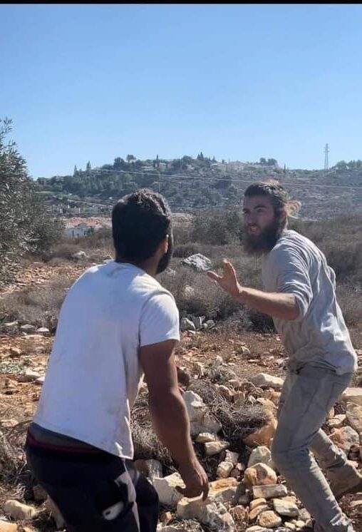settlers attack; Kufur Qaddoum