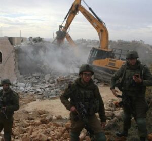 Israeli Army Demolishes A Palestinian Home In Hebron
