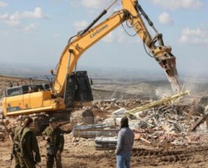 Israeli Soldiers Demolish Home, Agricultural Structures, South of Nablus