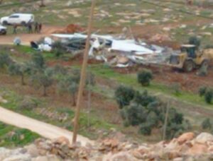 WAFA: “Israel Tears Down Cattle Shack South Of Nablus”