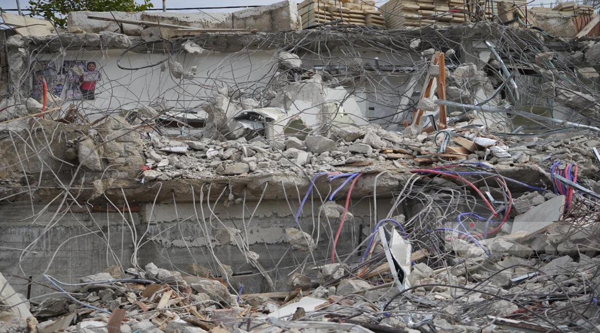Home demolished in Jabal al-Mukaber (image from Wafa)