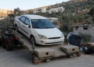 Army Confiscates Car, Forklift, And Electric Transformer Near Nablus