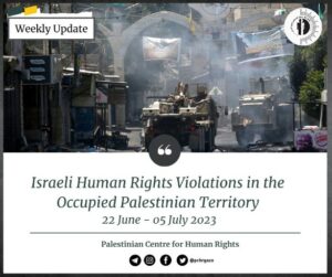 PCHR: “Israeli Human Rights Violations in the Occupied Palestinian Territory”