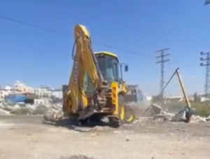 Israeli Army Demolishes Carwash Facility Near Salfit