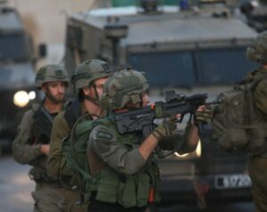 Israeli Forces Shoot a Palestinian Near Nablus