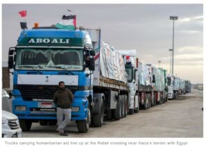 “People in Gaza risk dying of hunger just miles from trucks filled with food”