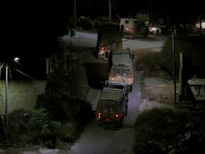 Israeli Army Abducts Many Palestinians in Qabatia Near Jenin