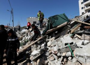 Israeli Army Demolishes A Palestinian Home In Nablus