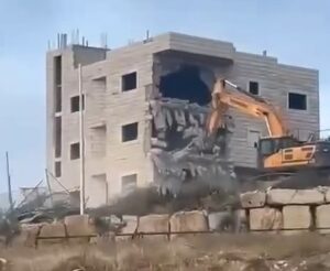 Soldiers Demolish A Residential Building, Sheds, In Jerusalem