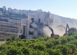 Army Demolishes A House, Room, In Hebron