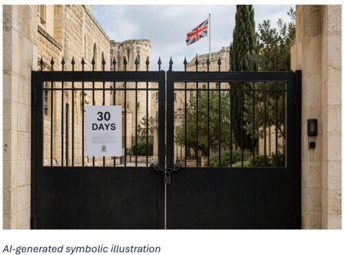 Israel orders closure of British Consulate in East Jerusalem